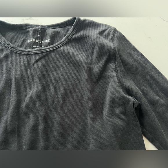 Everlane Lux Rib Long-Sleeve Crew - Picture 3 of 9